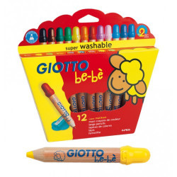 12 crayons de couleur maxi giotto-bébé