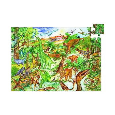 Puzzle avec poster - Dinosaures 