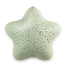 Veilleuse musicale - projecteur étoiles - vert - Pabobo