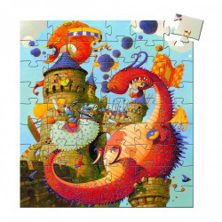 Puzzle - Vaillant et le Dragon - 54 pcs