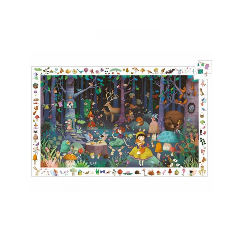 Puzzle observation - la foret enchantée - 100 pcs