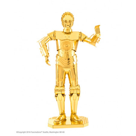 Maquette 3D en métal - star wars C-3PO