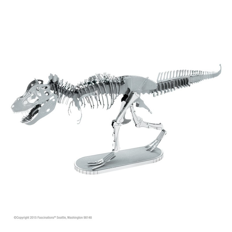 Maquette 3D en métal - Tyrannosaure rex squelette 
