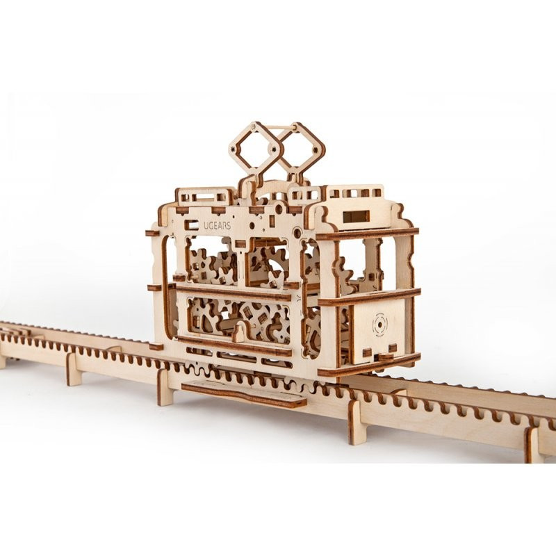 Maquette Ugears - Tram sur les rails