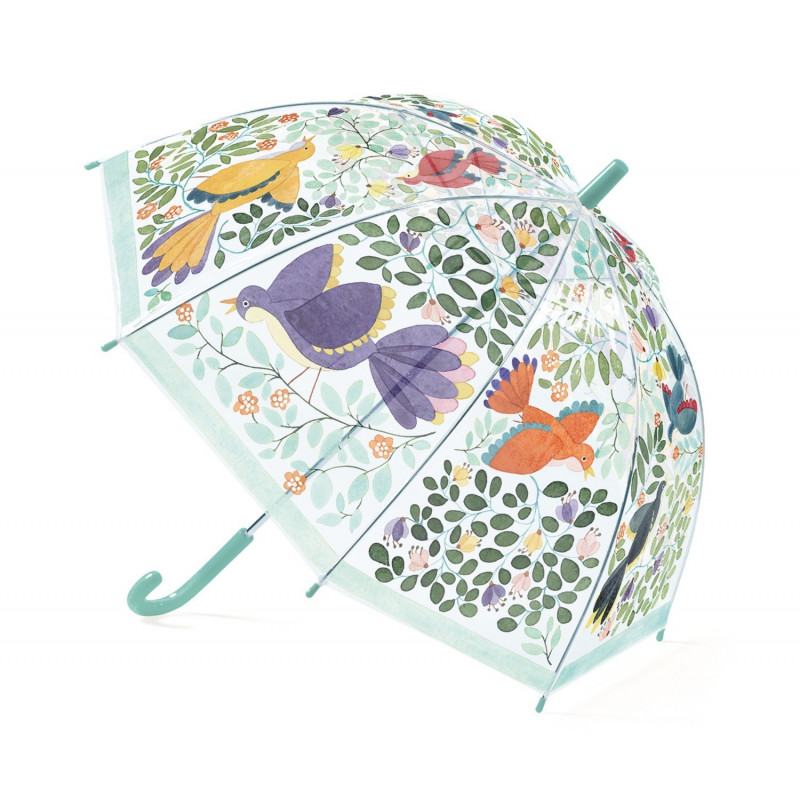 Parapluie - Fleurs et oiseaux