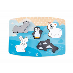 Puzzle tactile - Animaux polaires