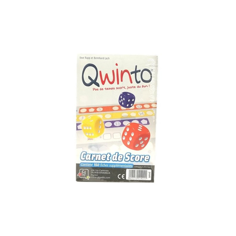 Qwinto - Recharge - Bloc de score