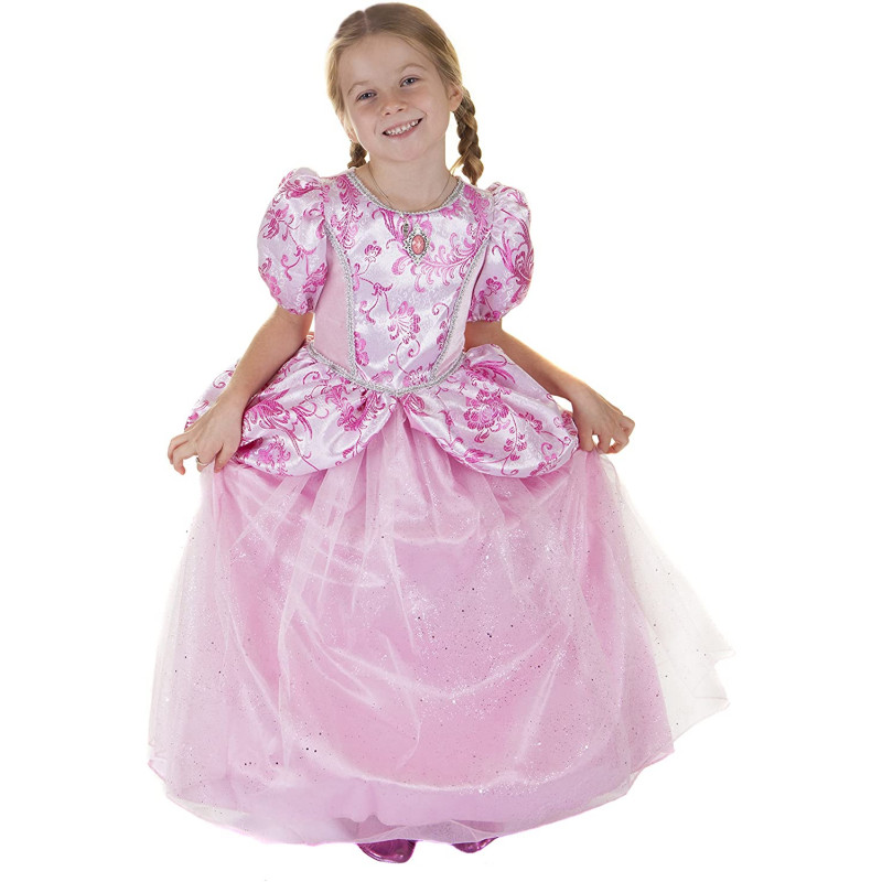 Déguisement Robe de princesse rose pâle et or taille 7 et 8 ans - Great  Pretenders