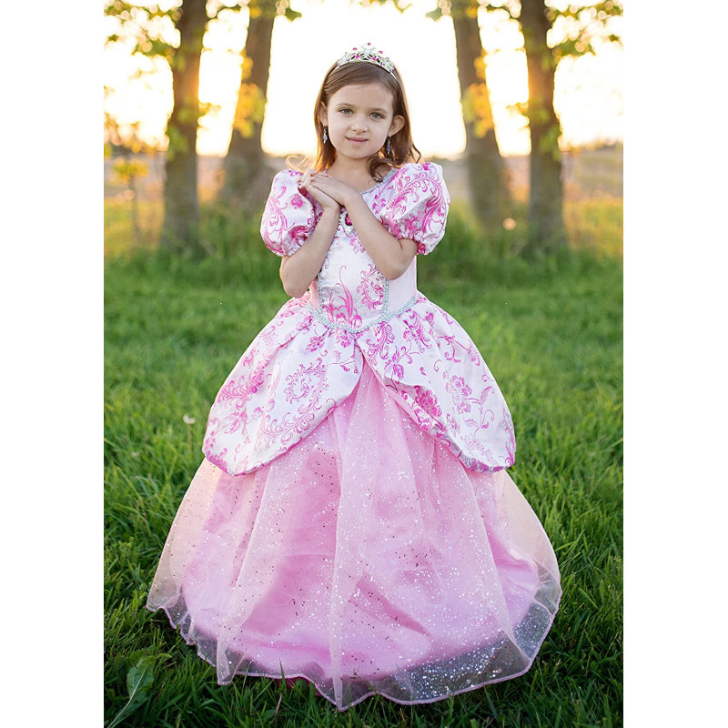 Déguisement Robe rose Princesse royale 7/8 ans - Tropfastoche.com