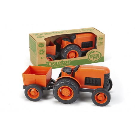 Tracteur orange - Green Toys