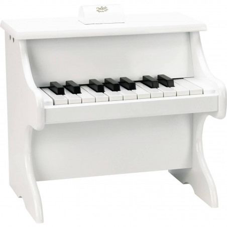 Piano Blanc en bois 18 touches