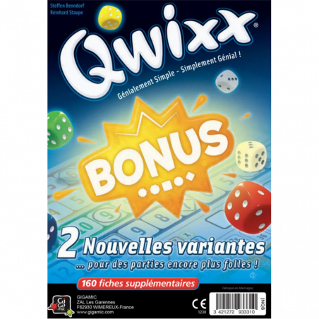 Qwixx - Bloc de score bonus