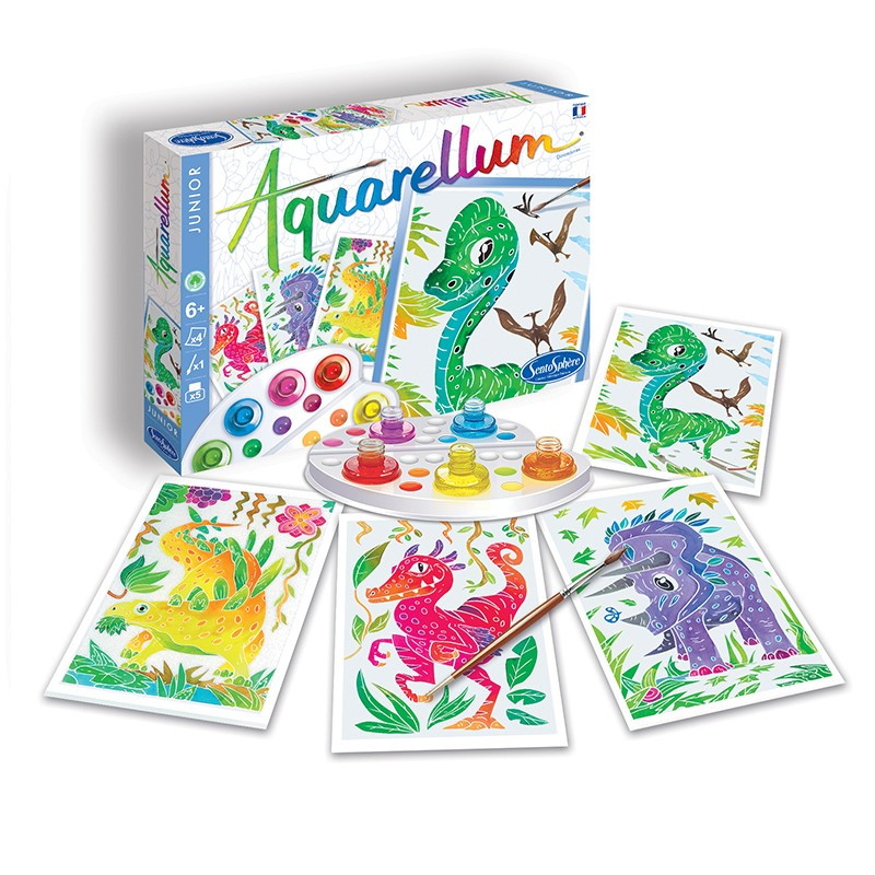 Aquarellum Junior Dinosaures - Sentosphère - Loisir Créatif Boutique  Tropfastoche.com