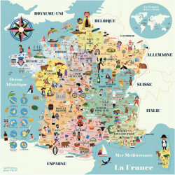Carte de France Magnétique...