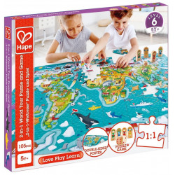 Puzzle Tour du monde - 2 en 1