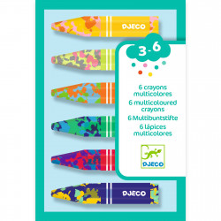 6 Crayons Multicolores