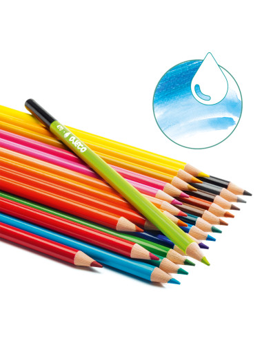 24 crayons Aquarellables