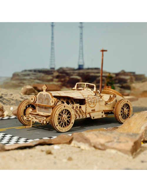 Puzzle 3D Maquette en Bois (Vintage Auto) 164 pièces