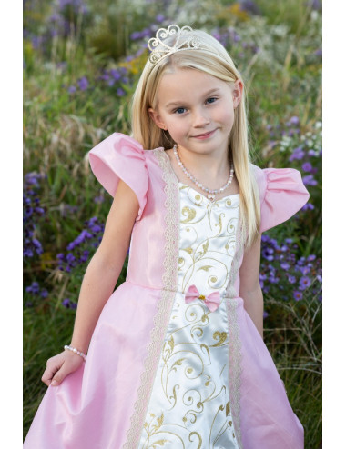 Déguisement Robe de princesse rose pâle et or taille 7 et 8 ans - Great  Pretenders