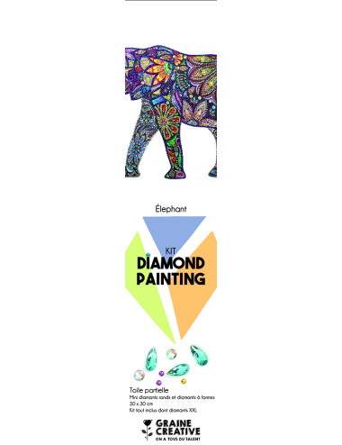 Diamond Painting Eléphant