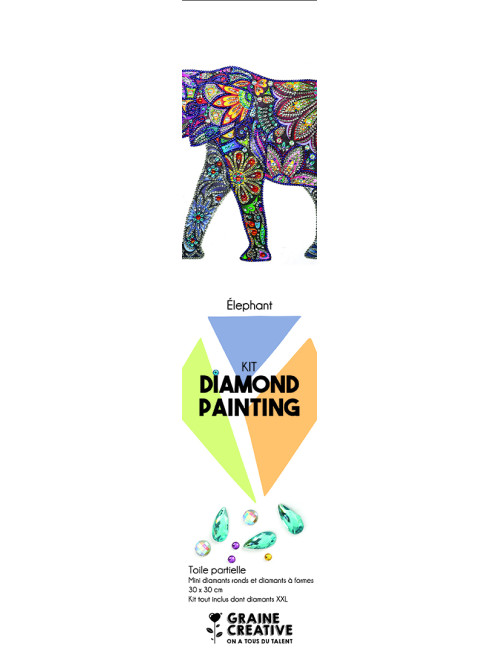 Diamond Painting Eléphant