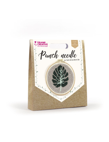 Kit Punch Needle Feuille...