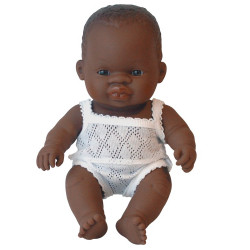 Poupée bébé fille africaine